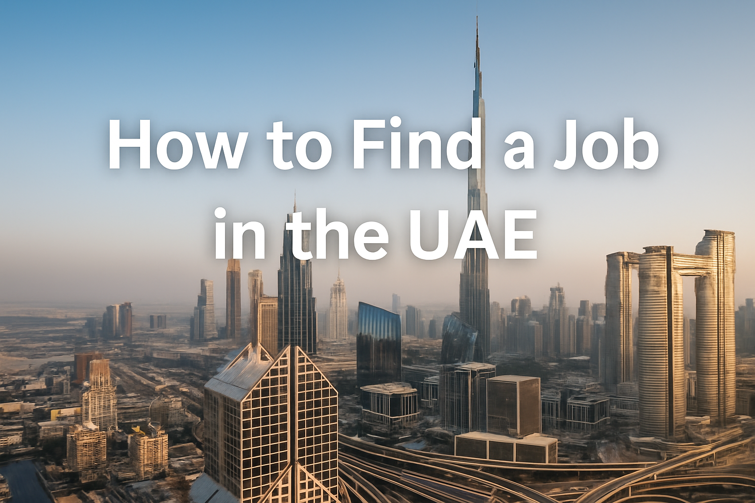 How to find a job in uae